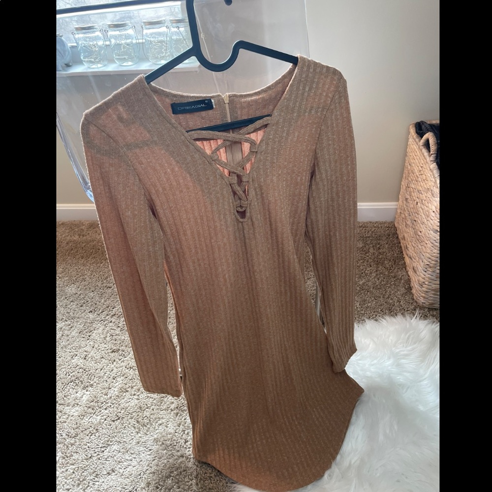 Dreagal Dresses | Brown Body-Con Mini Dress